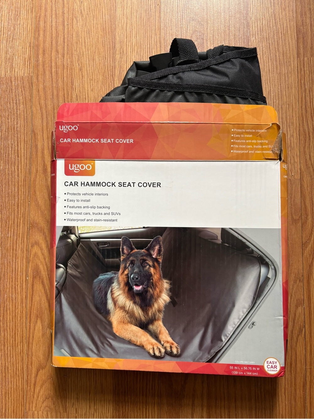 Back seat car hammock set cover